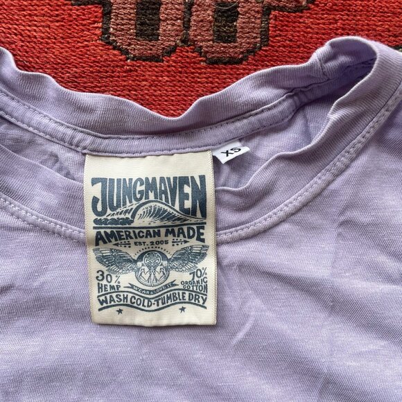 Jungmaven Hemp Tee size xs lilac - Picture 2 of 3